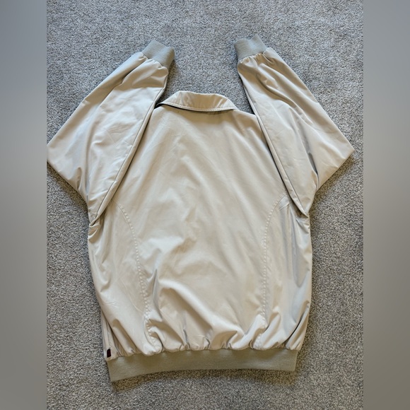 Woolrich Men's Vintage British Tan Windbreaker Jacket With Ear Warmer Collar - Picture 11 of 13